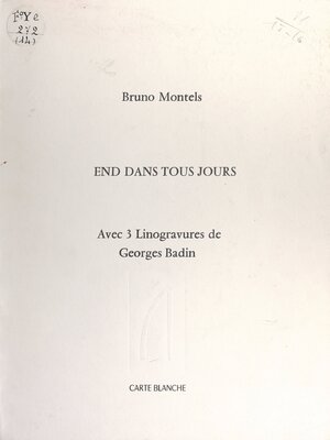 cover image of End dans tous jours